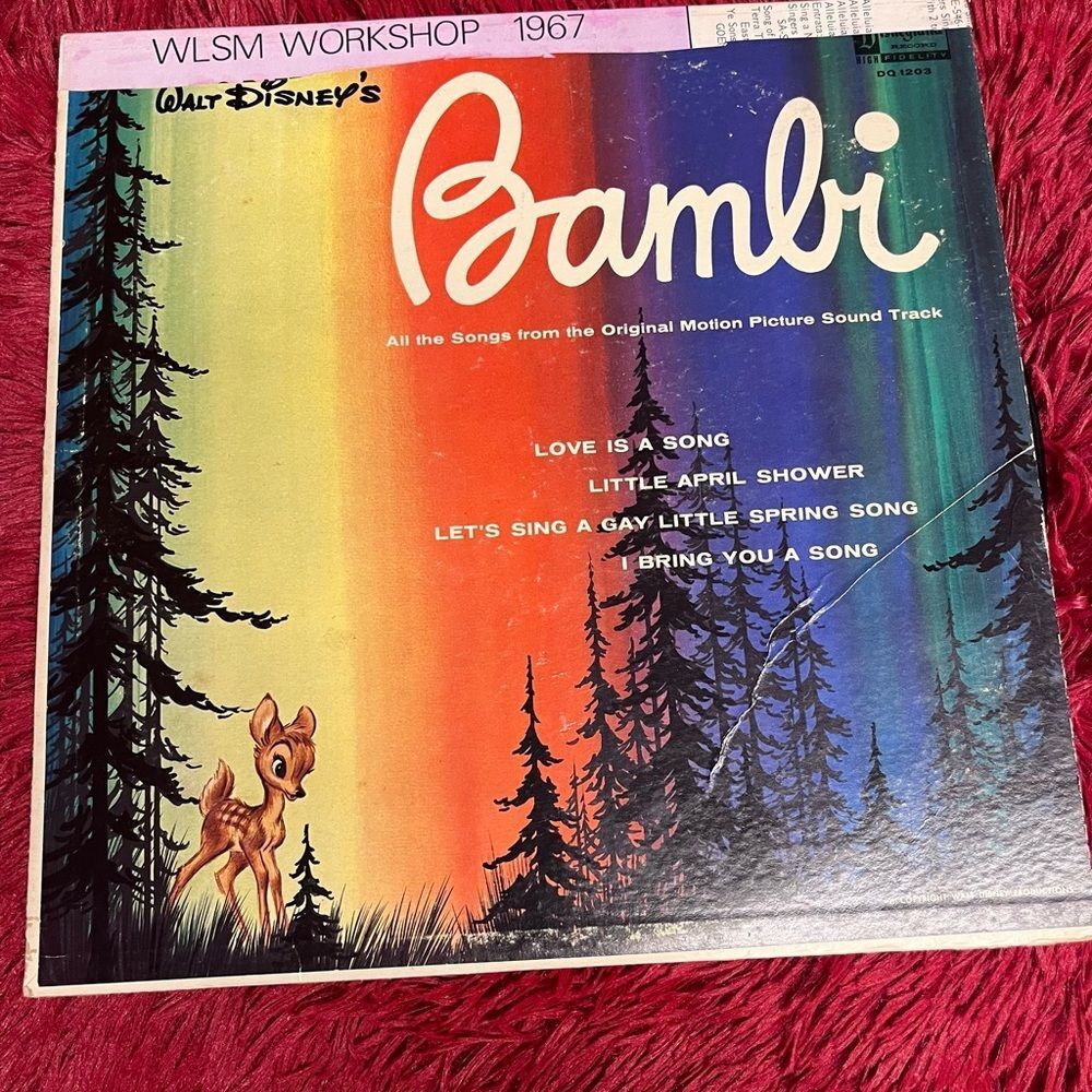 Walt Disney's Bambi Soundtrack Vinyl -‎ Multicolor Cover